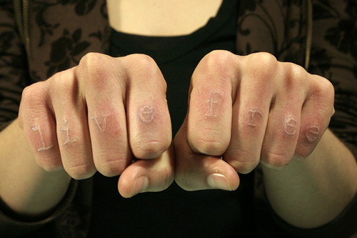 White Ink Tattoos On Fingers