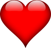 picture of a shiny red heart