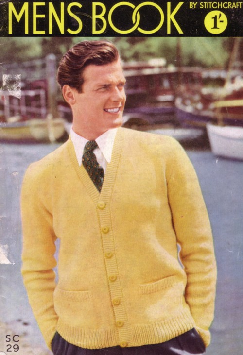 roger moore, licensed to model knitwear