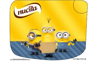 Minions Movie Free Printable Candy Bar Nucita Labels.