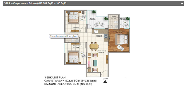 Terra Lavinium 3Bhk flats Faridabad