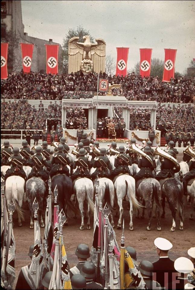 Berlin, 20 April 1939. Hitler's birthday color photos of World War II worldwartwo.filminspector.com