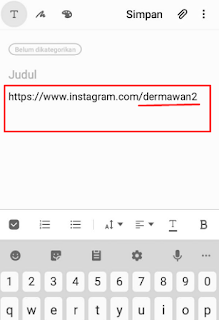 Cara mengetahui link Instagram kita sendiri