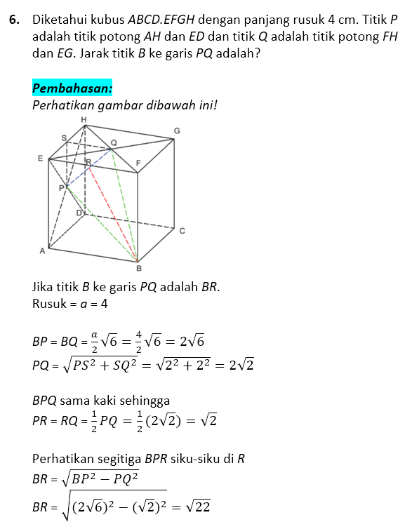 Soal Dan Pembahasan Dimensi Tiga 6
