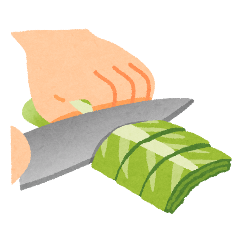 ざく切りのイラスト 野菜の切り方 かわいいフリー素材集 いらすとや