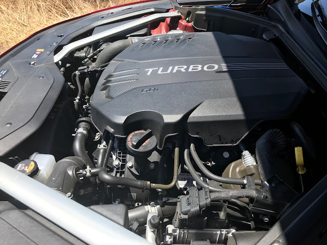 Engine in 2019 Genesis G70 3.3T Dynamic Edition