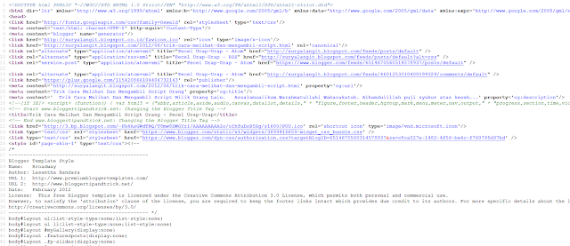 Cara Mudah Melihat Script Website Milik Orang Lain