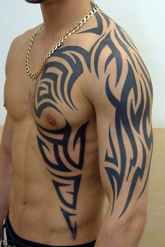 tribal cross tattoo for men. tribal tattoos for men. tribal