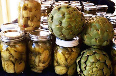 Canning artichokes