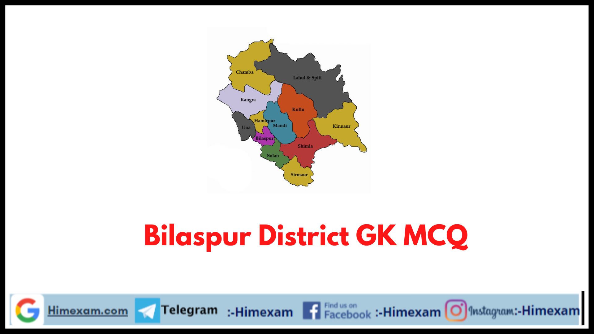 Bilaspur District GK MCQ