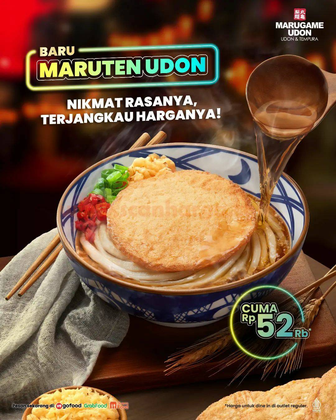 Promo MARUGAME MARUTEN UDON Menu BARU! CUMA 52RB