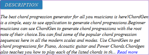 chord progression generator