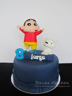 O Shin Chan no 8º aniversário do Jorge