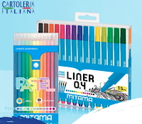 Cartoleria Italiana #5minutidigioia : vinci gratis box Mitama di 15 Penne Liner Extra-fine + set di pastelli colorati.