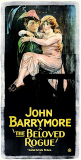 THE BELOVED ROGUE. Cartel Three Sheet: 104 x 206 cms. Estados Unidos. EL VAGABUNDO POETA. The Beloved Rogue. 1927. Estados Unidos. Dirección: Alan Crosland. Reparto: John Barrymore, Conrad Veidt, Marceline Day, Lawson Butt, Henry Victor, Slim Summerville, Mack Swain.