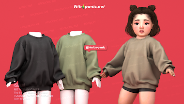 OVERSIZED SWEATER TODDLER for The Sims 4