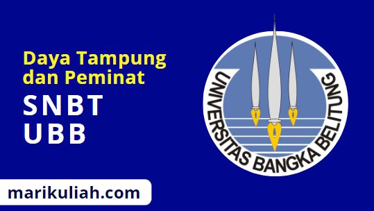 Daya Tampung dan Peminat SNBT UBB 2023