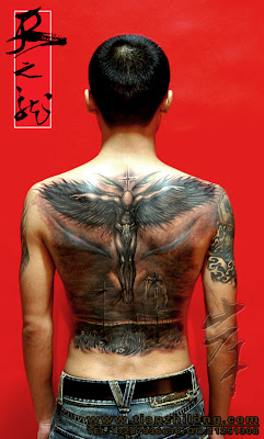 free tattoo design, back tattoo design