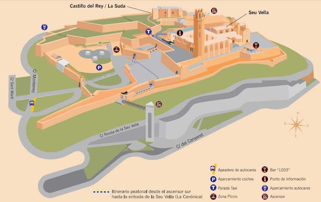 mapa de la Seu Vella de Lleida