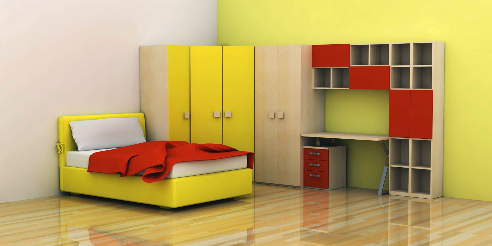 Kumpulan Warna Warni Gambar Interior Kamar Tidur Anak Minimalis