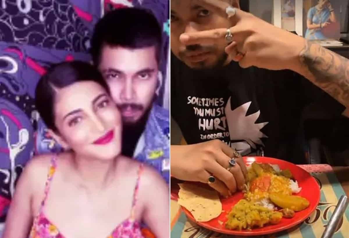 Actress Gossips: Shruti Haasan Feeds Traditional Tamil Meal To Her Boyfriend