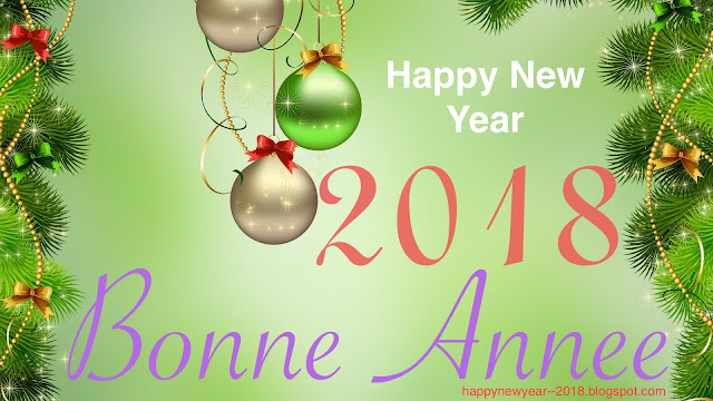 Happy New Year 2018 French SMS High Definition Images Wishes Greeting