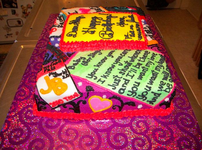 pictures of justin bieber cakes. Justin Bieber Birthday Cakes