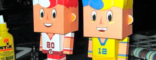 euro 2012 mascots papercraft