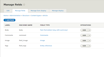 Cara mengatur format content type artickel drupal 8