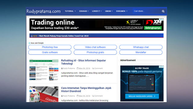 Pada kesempatan kali ini aku akan mereview situs yang menarik yang membahas wacana tekno √ Rudypratama.com, Situs Informasi Teknologi Masa Kini