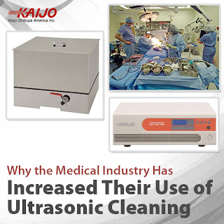 Graphic for article at https://www.kaijo-shibuya.com/why-the-medical-industry-has-increased-its-use-of-ultrasonic-cleaning/