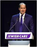 Príncipe William elogia comunidade judaica da Inglaterra