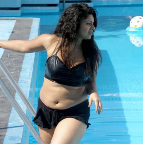 swathi verma in black bikini