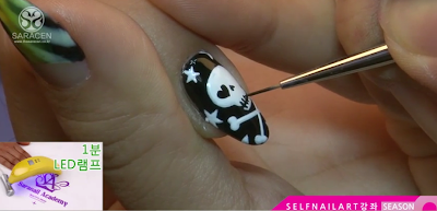 Sara Youtube Class! Cutie skull nail art video! 