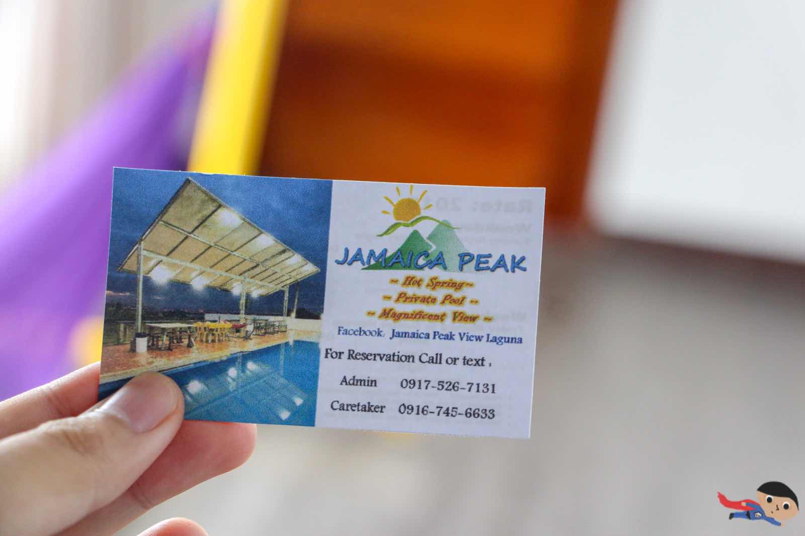 Contact Card of Jamaica Peak Resort - Laguna