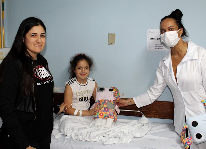 Naninhas ampliam a humanização no atendimento de crianças no Hospital Dom João Becker em Gravataí