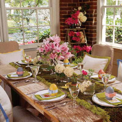 South Shore Decorating Blog: Spring / Easter Table Setting Ideas