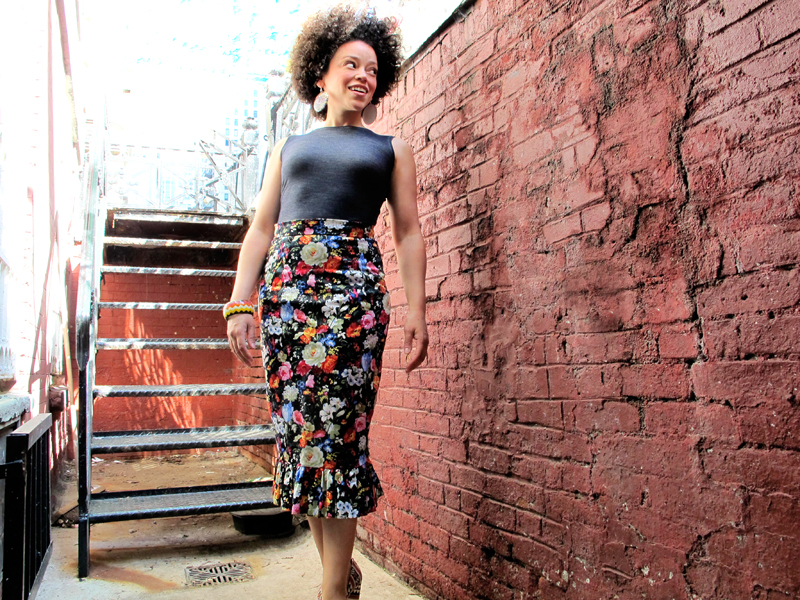 Oonaballoona | An Indie love affair: Sewing up By Hand London's Charlotte Skirt and Closet Case Files' Nettie bodysuit 