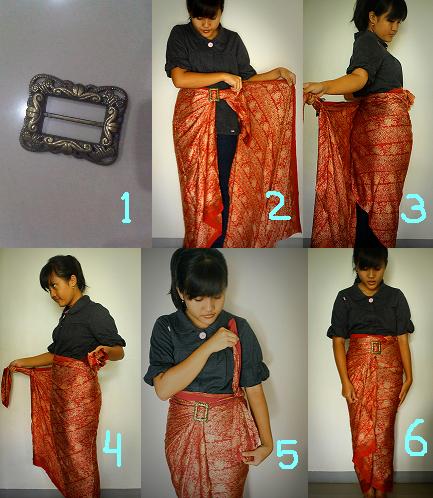 Siminyun s Story Cara Pakai Kain Batik Sebagai Rok  DIY 