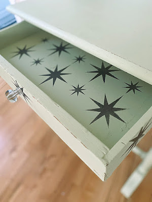 retro stars in a drawer