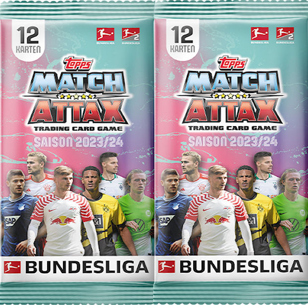 Topps Bundesliga Match Attax 2023/24 - Eco-Pack de 36 Cards, Stickerpoint