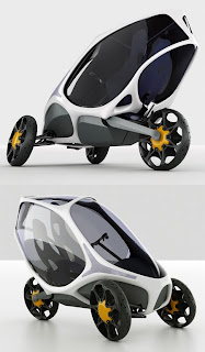 One seater urban city vehicle futuristic Concept Car