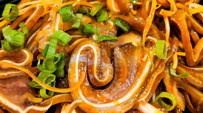 Spicy Pork Ear Salad, a simple and delicious dish for those who like spicy food.