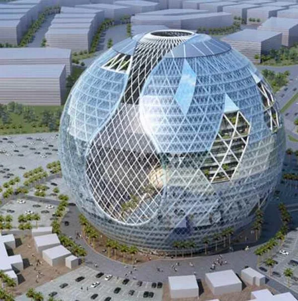 Architectural Design of Technosphere in Dubai by James Law Cybertecture