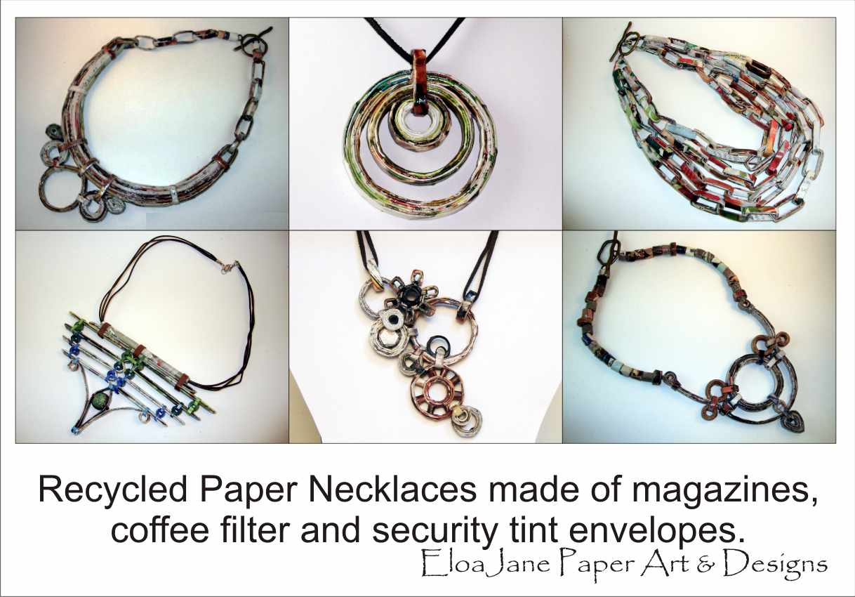 EloaJane Paper Art and Designs: Paper Jewelry