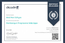 Contoh Final Submission Progessive Web Apps Dicoding