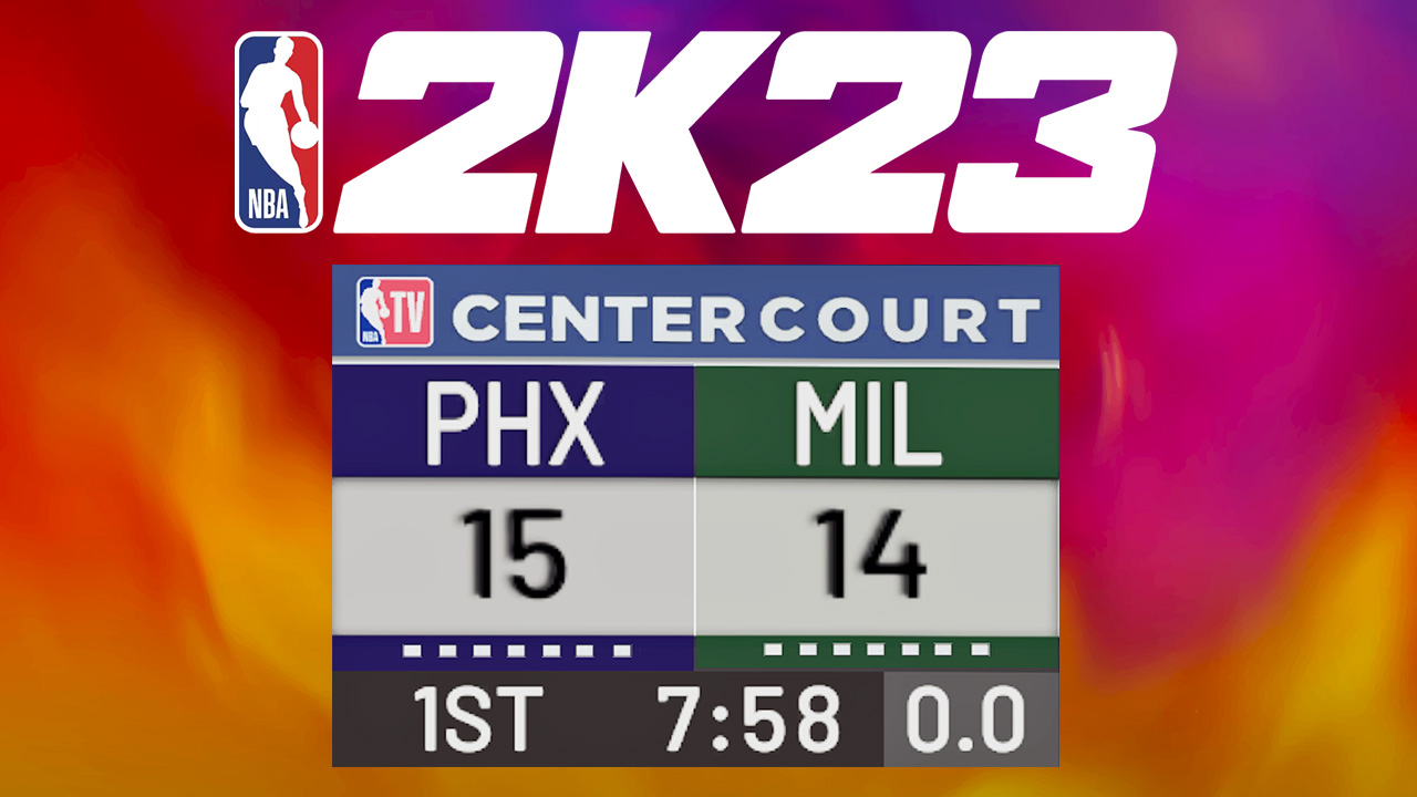NBA 2K23 NBA TV Scoreboard