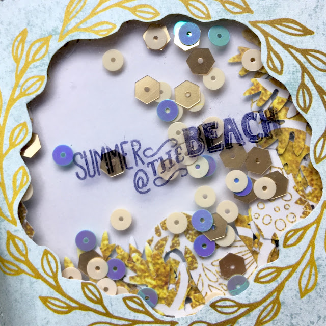 My Sun mini album by Angela Tombari using BoBunny Down by the Sea collection