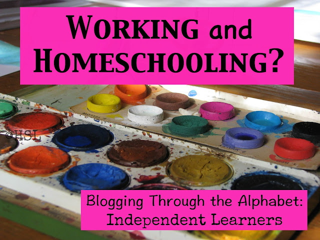 Independent Learners, working and homeschooling, blogging the alphabet