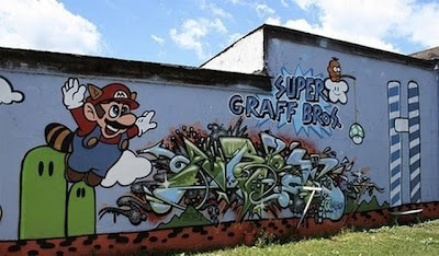 Super Mario Bros Street Art Seen On www.coolpicturegallery.us